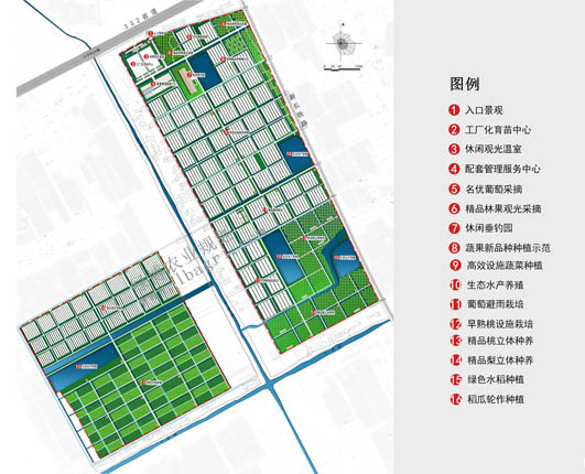 东台国贸农业生态园区计划平面图